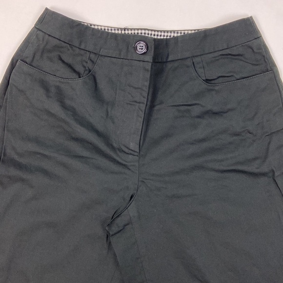 TALBOTS Petites Stretch Black Ankle Cropped Black Career Trouser Pants - Picture 4 of 11